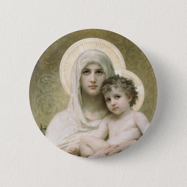 Madonna of the Roses Button (Front)
