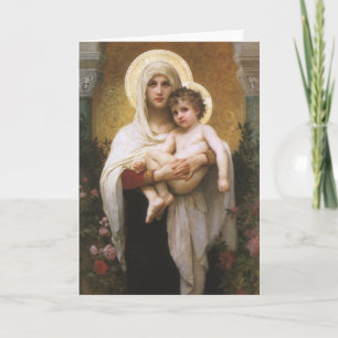 Madonna of the Roses by Bouguereau Card