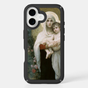 Madonna of the Roses by William-Adolphe Bouguereau iPhone 16 Case