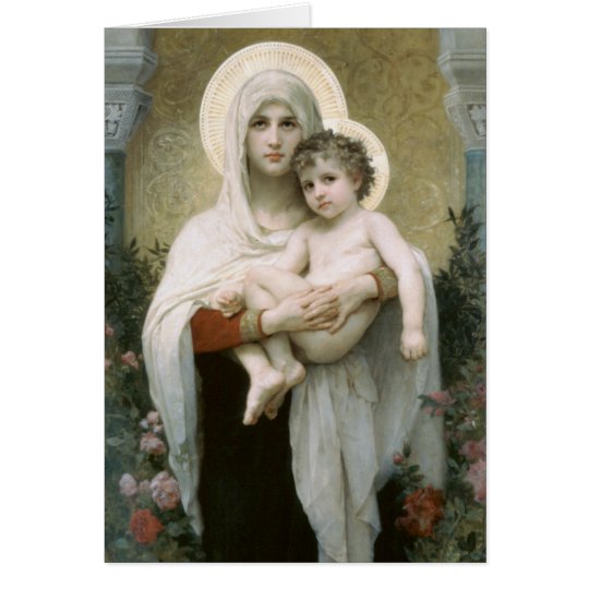 Madonna of the Roses Card