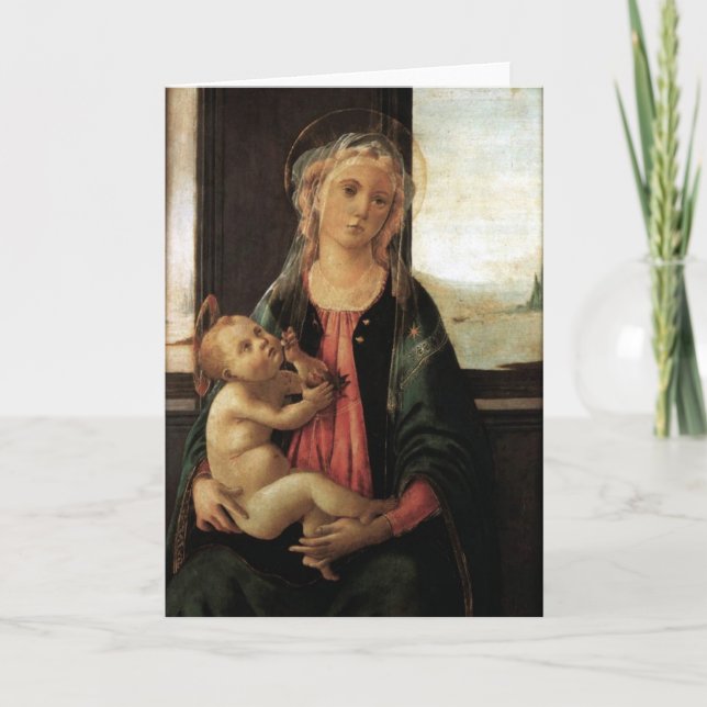 Madonna of the Sea - Sandro Botticelli - c1477 Card (Front)