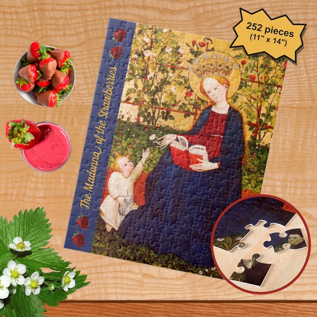 Madonna of the Strawberries (M 058) Jigsaw Puzzle (Creator Uploaded)