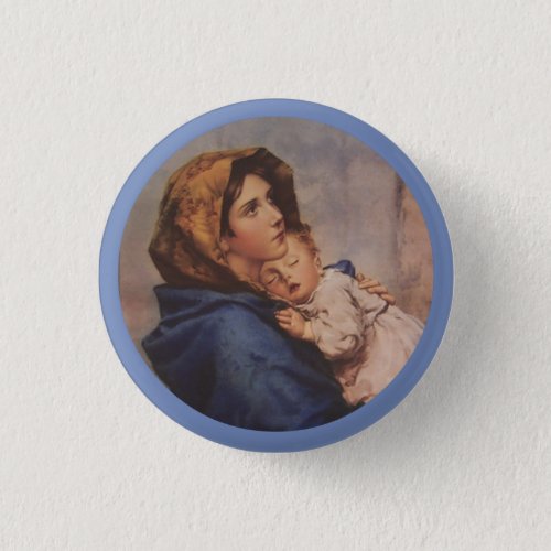 Madonna of the Street with Baby Jesus Button