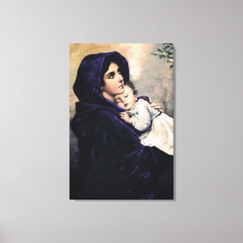 Madonna of the streets canvas print