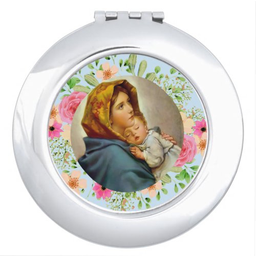 Madonna of the Streets Holy Mary Madonnina Compact Mirror