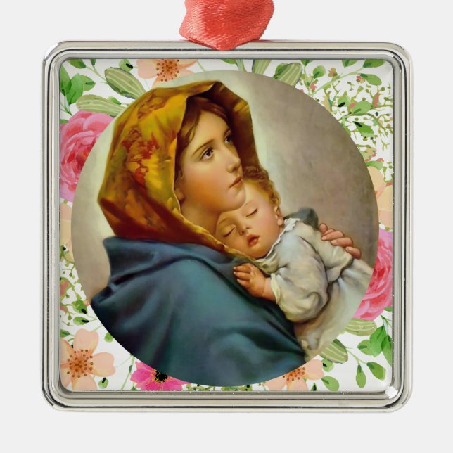 Madonna of the Streets Holy Mary Madonnina Metal Ornament (Front)