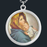 Madonna of the Streets Holy Mary Madonnina Silver Plated Necklace<br><div class="desc">Madonna of the Streets Holy Mary Blessed Virgin - art prints on various materials. A great gift idea to brighten up your home. Also buy this artwork on phone cases, apparel, mugs, pillows and more. Poster and Art Print on clothing and for your wall – various backgrounds – great print...</div>