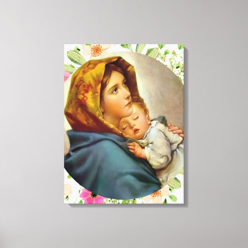 Madonna of the Streets Mary and Child  Canvas Print