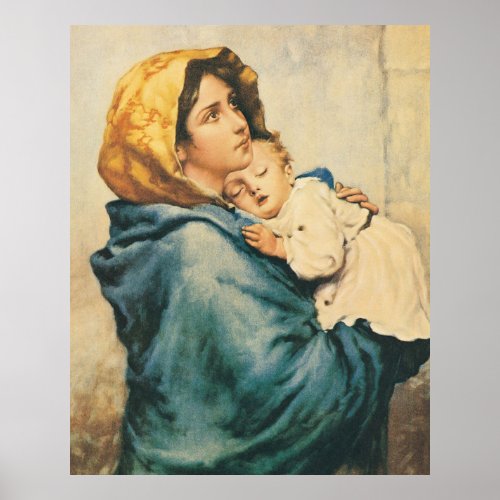 Madonna of the streets _ Roberto Ferruzzi Poster