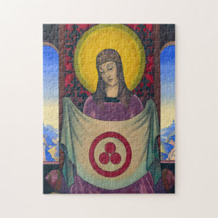 Madonna Oriflamma by Nicholas Roerich Jigsaw Puzzle