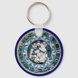MADONNA WITH CHILD AND ANGELS KEYCHAIN