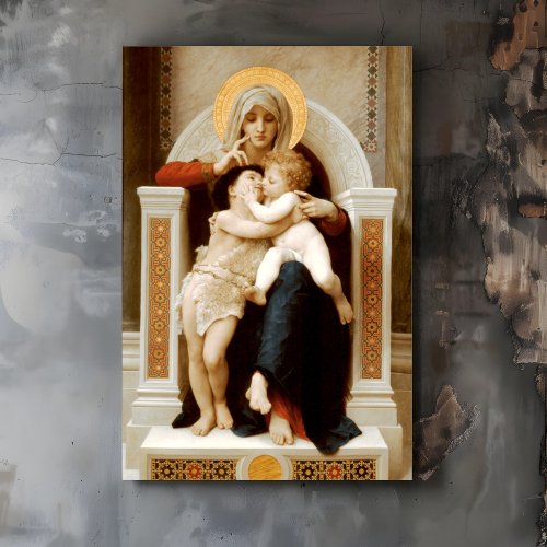 Madonna with child and John the Baptist  Poster