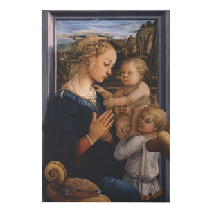 Madonna with Child and Two Angels - Lippi - Canvas