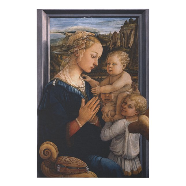 Madonna with Child and Two Angels - Lippi - Canvas (Front)