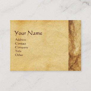 MADONNA WITH CHILD , ANTIQUE PARCHMENT BUSINESS CARD