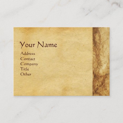 MADONNA WITH CHILD  ANTIQUE PARCHMENT BUSINESS CARD