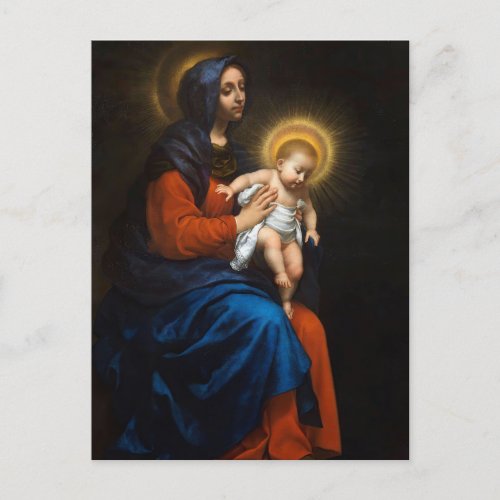 Madonna with Child by Carlo Dolci  Postcard