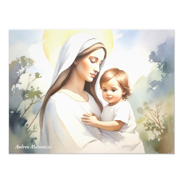 Madonna with Child Jesus Photo Print (Front)