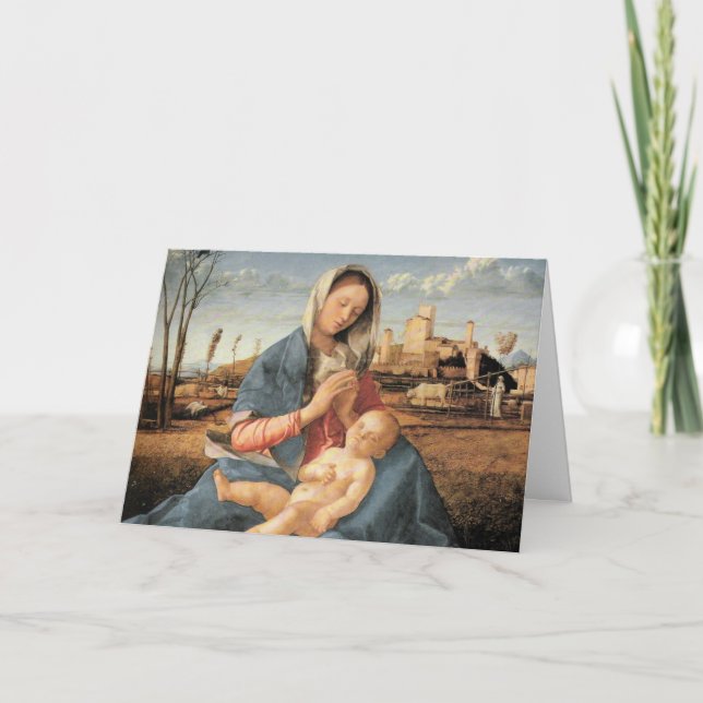 Madonna with Christ Child Holiday Card (Front)