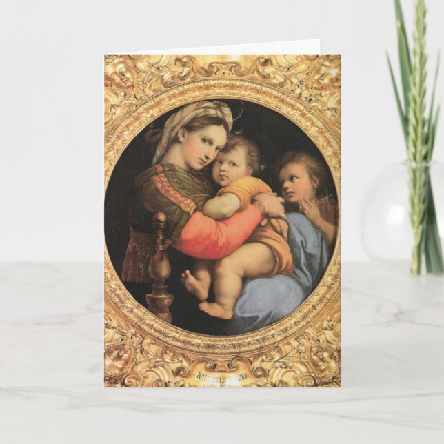 Madonna with Christ Child Holiday Card (Front)