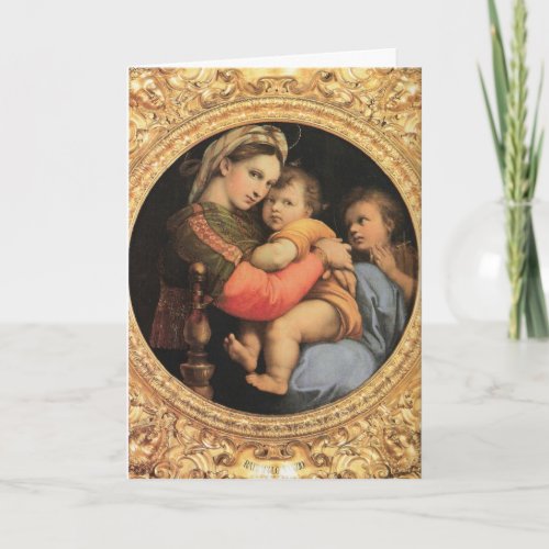 Madonna with Christ Child Holiday Card