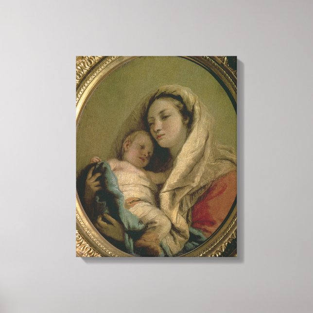 Madonna with Sleeping Child, 1780s Canvas Print (Front)