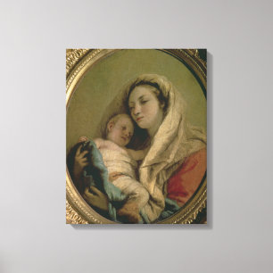 Madonna with Sleeping Child, 1780s Canvas Print
