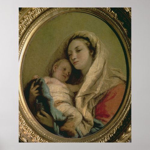 Madonna with Sleeping Child 1780s Poster