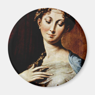 Madonna With The Long Neck By Parmigianino Magnet