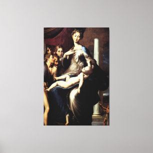 Madonna with the Long Neck by Parmigiano Canvas Print