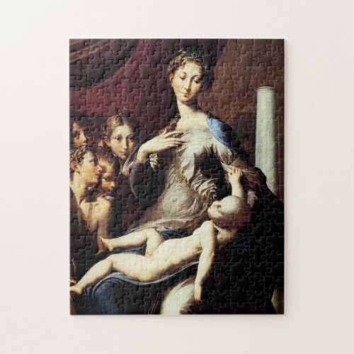 Madonna with the Long Neck by Parmigiano Jigsaw Puzzle