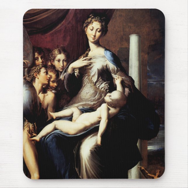 Madonna with the Long Neck by Parmigiano Mouse Pad (Front)