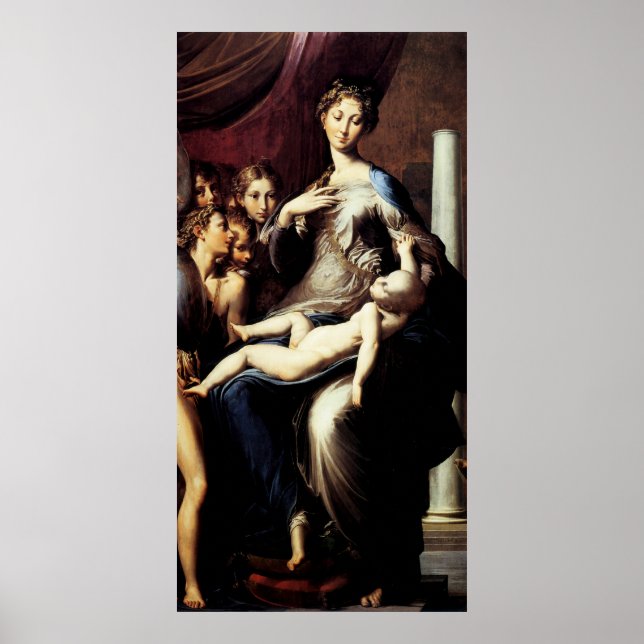 Madonna with the Long Neck by Parmigiano Poster (Front)