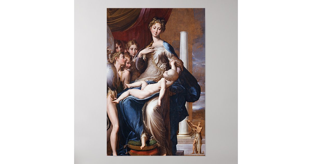 Parmigianino Madonna Z Długą Szyją Madonna with the Long Neck, Parmigianino - Poster | Zazzle