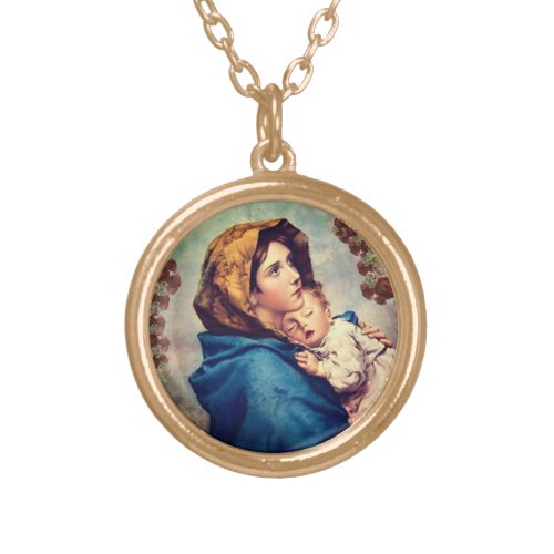 Madonnina Gold Plated Necklace