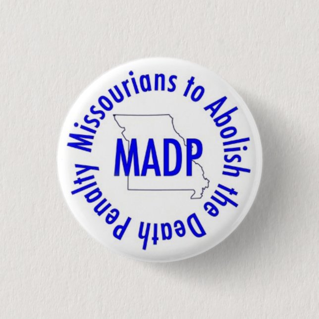 MADP button, white Pinback Button (Front)
