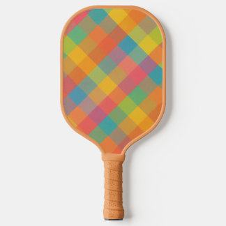 Madras Breeze – Diagonal Plaid Pickleball Paddle