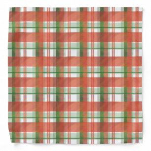 Madras Plaid Christmas Bandana