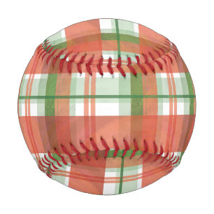Madras Plaid Christmas Baseball
