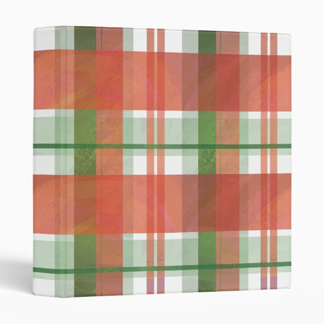 Madras Plaid Christmas Binder (Front/Spine)