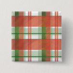 Madras Plaid Christmas Button