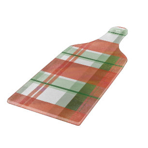 Madras Plaid Christmas Cutting Board
