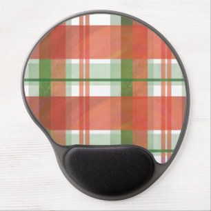Madras Plaid Christmas Gel Mouse Pad