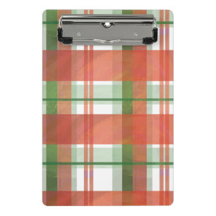 Madras Plaid Christmas Mini Clipboard