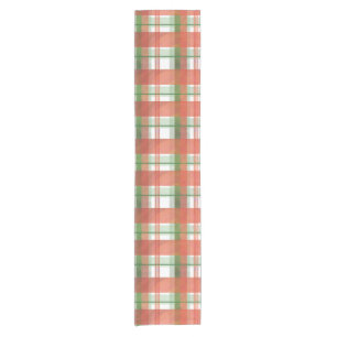 Madras Plaid Christmas Short Table Runner