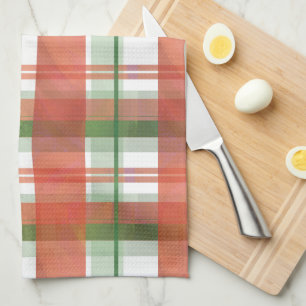 Madras Plaid Christmas Towel