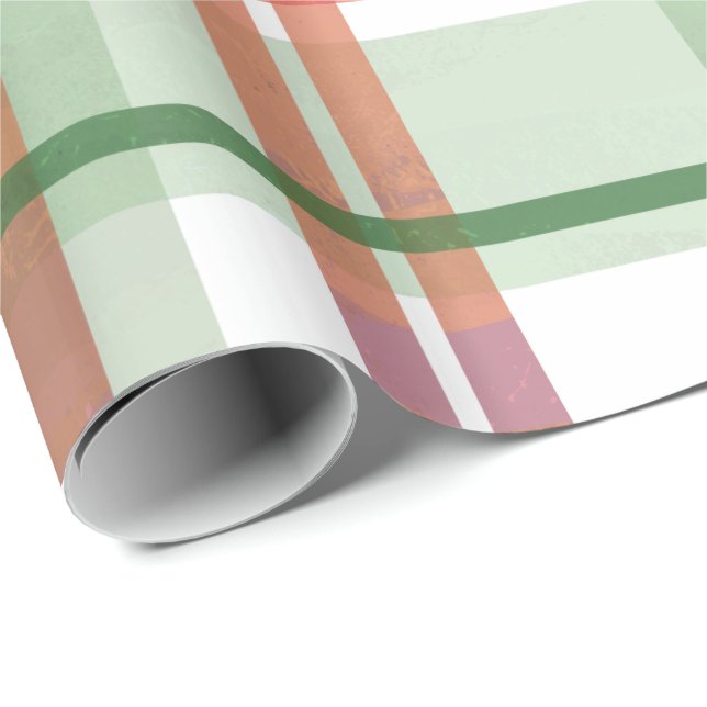 Madras Plaid Christmas Wrapping Paper (Roll Corner)