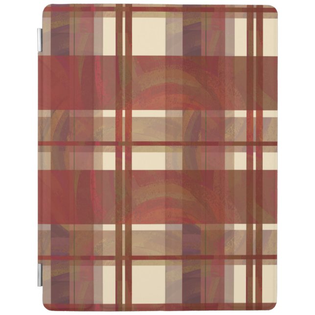 Madras Plaid Fall Red iPad Smart Cover (Front)