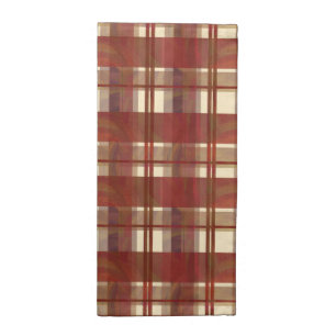 Madras Plaid Fall Red Napkin
