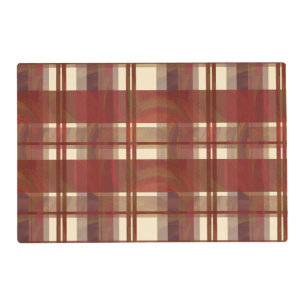 Madras Plaid Fall Red Placemat
